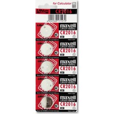 Maxell Lityum Pil - CR2016 Düğme Pil 3V - 5'li Paket