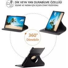 Kzy Samsung Galaxy T350 Dönebilen Stantlı Tablet Kılıfı Lacivert