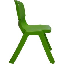 Temel Yeşil Kırılmaz Çocuk Sandalyesi - Kreş ve Anaokulu Sandalyesi 3 Adet