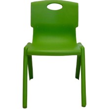 Temel Yeşil Kırılmaz Çocuk Sandalyesi - Kreş ve Anaokulu Sandalyesi 6 Adet