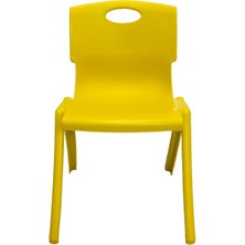 Temel Sarı Kırılmaz Çocuk Sandalyesi - Kreş ve Anaokulu Sandalyesi 3 Adet