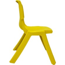 Temel Sarı Kırılmaz Çocuk Sandalyesi - Kreş ve Anaokulu Sandalyesi 5 Adet