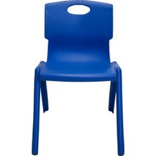 Temel Mavi Kırılmaz Çocuk Sandalyesi - Kreş ve Anaokulu Sandalyesi