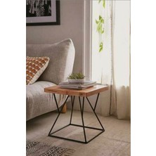 Hitit Dekorasyon Diana Siyah Metal Yan Sehpa