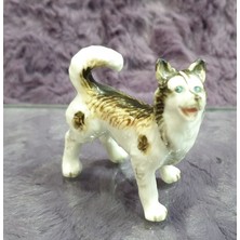 Es Dekor Sibirya Kurdu Haski Porselen Köpek Biblo 4cm