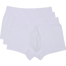 ADAM BOXES Boxer Trunk Neo-Cosy 
3'lü Paket - Beyaz