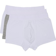 ADAM BOXES Boxer Trunk Neo-Cosy 
3'lü Paket - Beyaz, Gri