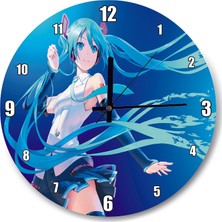 Cakatablo Anime Kız Uzun Saçlı Duvar Saati