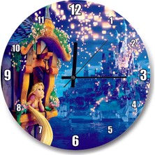 Cakatablo Rapunzel Masal Dünyası Duvar Saati