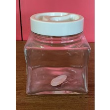 Paşabahçe 80060 Kare Cam Kavanoz Kapaklı