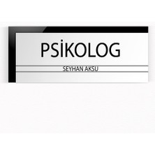BK Kişiye Özel Psikolog Duvar & Kapı Isimliği (Model 6)
