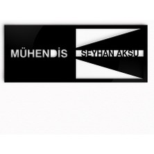 BK Kişiye Özel Mühendis Duvar & Kapı Isimliği (Model 2)