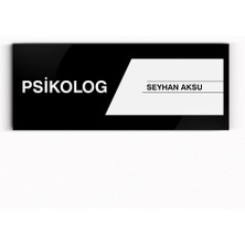 BK Kişiye Özel Psikolog Duvar & Kapı Isimliği (Model 1)