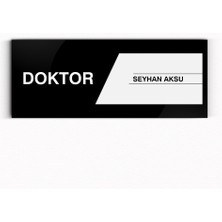 BK Kişiye Özel Doktor Duvar & Kapı Isimliği (Model 1)