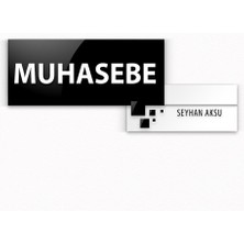 BK Kişiye Özel Muhasebe Duvar & Kapı Isimliği (Model 8)