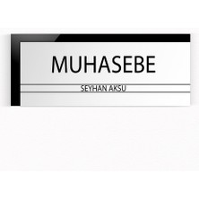 BK Kişiye Özel Muhasebe Duvar & Kapı Isimliği (Model 6)