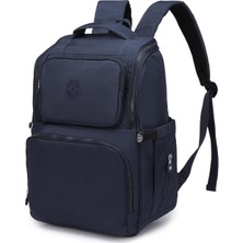 Smart Bags SMBYB3000-0033 Lacivert Kadın Bebek Bakım Sırt Çantası