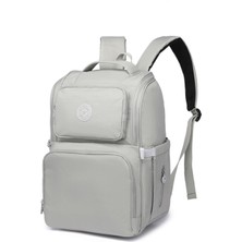 Smart Bags SMBYB3000-0083 Ice Gri Kadın Bebek Bakım Sırt Çantası