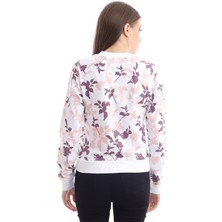 Self Clothing Kadın Bisiklet Yaka Beyaz Sweatshirt