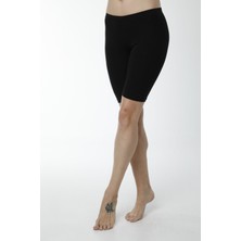 Hmd 4007 3'lü Diz Üstü Kapri Tayt - Siyah