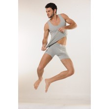 Hmd 716 Pamuklu Askılı Erkek Atlet - Gri