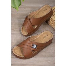 Khayt Glary Anatomik Kadın Terlik Düz Topuklu Konforlu Ev Kullanımı İçin