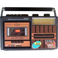 FP-319U Nostaljik USB Sd Fm Radyo Kaset Çalar Müzik Player