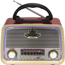 Sezy KN1183BT Usb/sd/mp3/bluetooth Işıklı Şarjlı Nostaljik Radyo