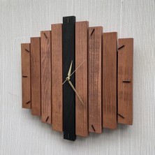 Katre  
katre Dizayn Doğal Ahşap Geotmetrik Duvar Saati 40X40 cm