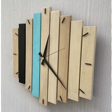 Katre  
katre Dizayn Doğal Ahşap Geotmetrik Duvar Saati 40X40 cm