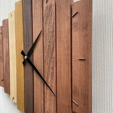 Katre  
katre Dizayn Doğal Ahşap Geotmetrik Duvar Saati 40X40 cm
