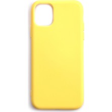 Apple iPhone 11 Lansman Silikon Kılıf Sarı