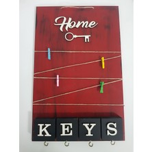 Morza Home Morzahome Ahşap Anahtarlık Mandallı 25 x 40 cm