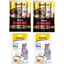 Gimcat 4 Adet Ödül(2-Milk Bits 40 Gr+2-Sticks Tavuklu)