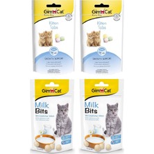 Gimcat 4 Adet Ödül(2-Milk Bits 40 Gr+2-Kitten Tabs 40 Gr)