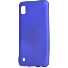 kilifone - Samsung Galaxy A10 - Kılıf Mat Soft Premier Silikon Kapak - Saks Mavi - T7861
