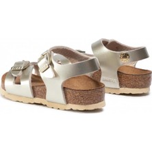 Birkenstock 1014829 - Electrıc Metallıc Gold Rio Kids Bf Çocuk Terlik