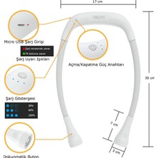 Frelso Şarjlı LED Boyun Lamba Taşınabilir Kitap Okuma Lambası