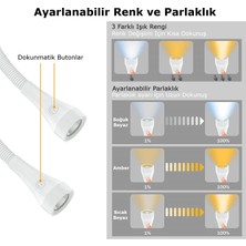 Frelso Şarjlı LED Boyun Lamba Taşınabilir Kitap Okuma Lambası