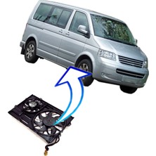 Remark Volkswagen Transporter T5 Çiftli Davlumbazlı Fan Motoru 2003--200