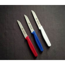 Solingen Düz Doğrama Bıçağı 3'lü Set Bordo-Mavi-Beyaz