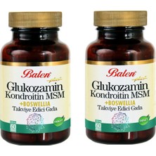 2 Adet Balen Glukozamn Kondroitin Msm+Boswelia 1200 Mg 60 Tablet