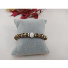 Hd Marketim Şambala Taşlı Gold Renk Lastikli Bileklik