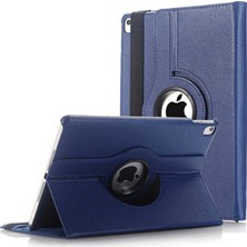 Case World Apple iPad 4 Dönebilen Stantlı Tablet Kılıfı - Lacivert