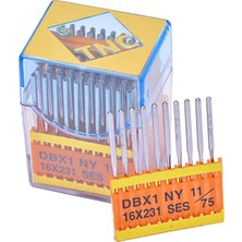 Tnc Düz Makine Ince Dip Yanmaz Dikiş Iğnesi / DBXA20 Pvd 19/120 100 Adet