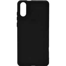 Tekno Grup Samsung Galaxy A02 Kılıf Mat Esnek Biye Silikon Kılıf + Nano Ekran Koruyucu