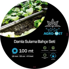 Metsan Agro-Met 100 mt Damla Sulama Bahçe Seti Hortumu Agromet