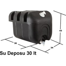 Dorse Romork Karavan Su Deposu Plastık 30 Lt