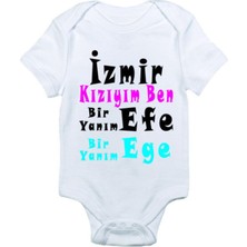 Limon Bebek Izmir Kızıyım Ben Baskılı Zıbın Body