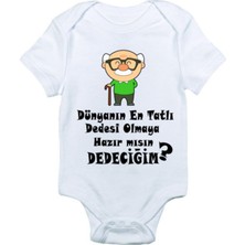 Limon Dünyanın En Tatlı Dedesi Olmaya Hazırmısın Dedeciğim Baskılı Bebek Zıbın Body